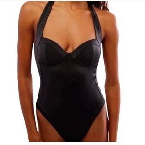 Free People Black One Piece Swimsuit